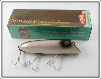 Vintage Heddon Shiner Scale Original Wood Basser Lure 8500 P In Correct Box