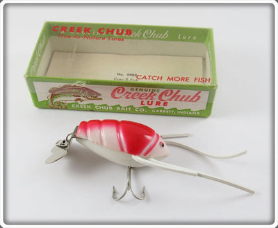 Vintage Creek Chub White & Red Cray-Z-Fish Lure 9900 WR