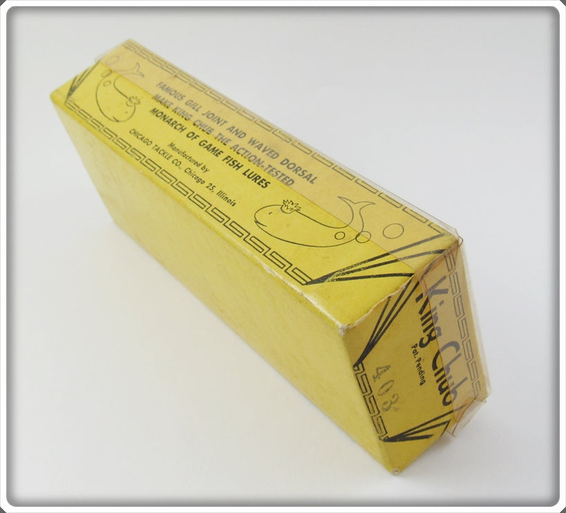 chicago tackle box illinois Vintage Chicago Tackle Co Yellow & Red King Chub Lure In Box 403