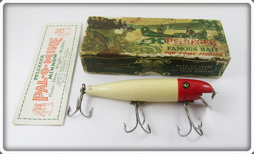 Pflueger Red & White Palomine In Correct Box 5096