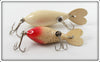 Whopper Stopper White & Red Head Flitter Pair