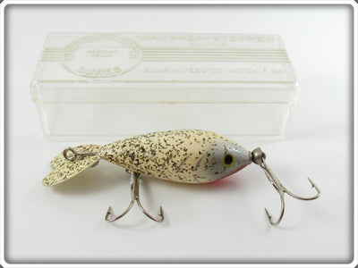Whopper Stopper White Grey Ribs Flitter Model 100 Lure In Box 