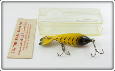 Whopper Stopper Yellow Black Ribs Model 100 Lure In Box