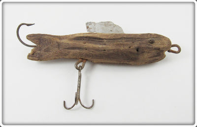 Folk Art Wooden Carved Fish With Fin