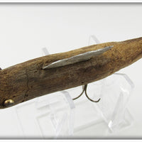 Folk Art Wooden Carved Fish With Fin