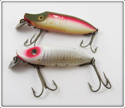 Heddon Rainbow & White Shore River Runt Spook Floater Pair