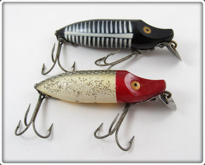 Heddon Red Head Flitter & Black Shore River Runt Spook Floater Pair