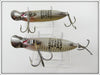 Heddon White Shore & Perch Early River Runt Spook Floater Pair