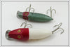 Heddon Green Shore & Red Head White River Runt Spook Floater Pair