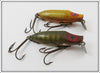 Heddon Natural Scale & Yellow Shore Early River Runt Spook Pair