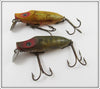 Heddon Natural Scale & Yellow Shore Early River Runt Spook Pair