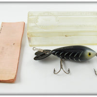 Whopper Stopper Black White Ribs Model 100 Lure In Box 
