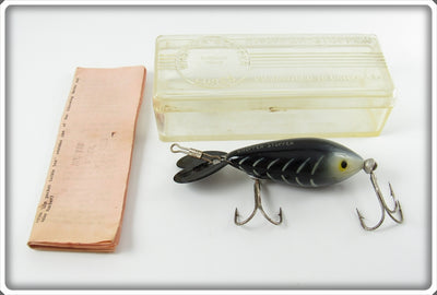 Whopper Stopper Black White Ribs Model 100 Lure In Box 
