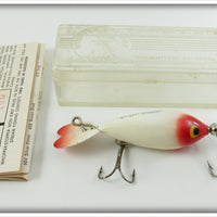 Vintage Whopper Stopper Red Head Model 100 Lure In Box