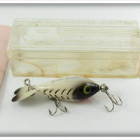 Whopper Stopper White Black Ribs Model 300 Lure In Box 