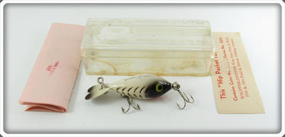 Whopper Stopper White Black Ribs Model 300 Lure In Box 