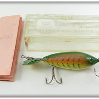 Vintage Whopper Stopper Green Perch Model 400 Lure In Box 