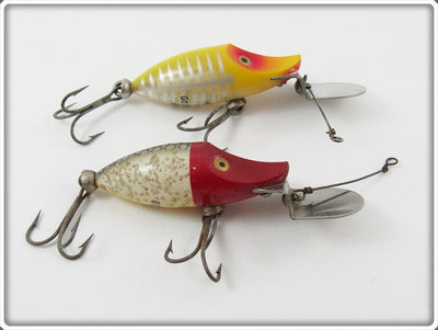 Heddon Red Head Flitter & Yellow Shore Tiny Go Deeper Runt Pair