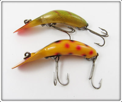Heddon Perch & Yellow With Spots Tadpolly Spook Pair