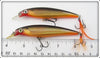 Rapala Gold & Black X-Rap Pair