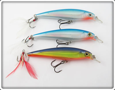 Rapala Blue & Yellow X-Rap Lot Of Three