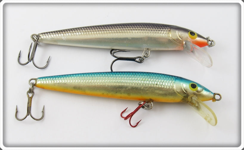 Rapala Silver Blue & Silver Black Husky Jerk Pair