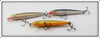 Rapala Gold & Blue Husky Jerk Lot Of Three