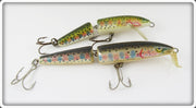 Rapala Natural Rainbow Trout Jointed Minnow Pair