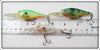 Rapala White, Perch & Green Shad Rap Lot Of Three