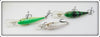 Rapala White, Perch & Green Shad Rap Lot Of Three