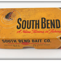 Vintage South Bend Silver Speckle Dive Oreno Empty Lure Box