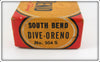 South Bend Silver Speckle Dive Oreno Empty Box