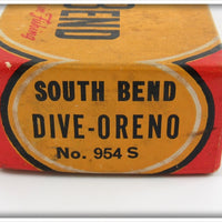 South Bend Silver Speckle Dive Oreno Empty Box