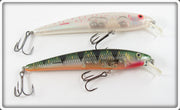 White/Pink & Perch Crankbait Lure Pair