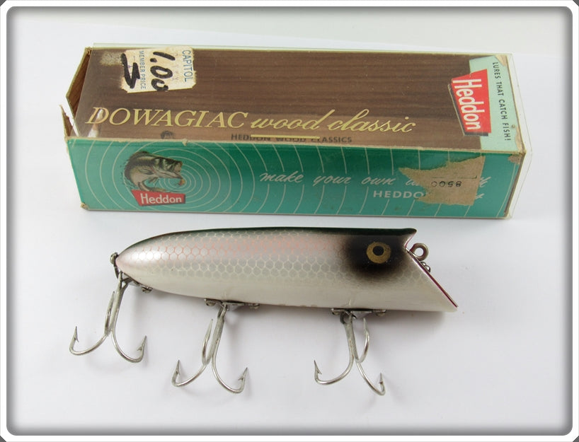 Heddon Shiner Scale Original Wood Basser In Unmarked Box