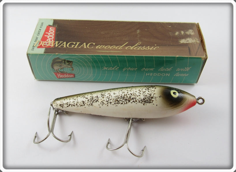 Heddon Silver Flitter Original Wood Zaragossa In Correct Box 6500 SS