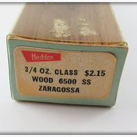 Heddon Silver Flitter Original Wood Zaragossa In Correct Box 6500 SS