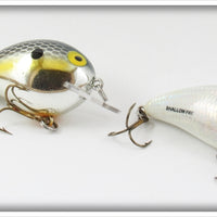 Bomber Chrome Square A & White Shallow Fry Pair