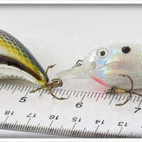 Bomber Chrome Square A & White Shallow Fry Pair