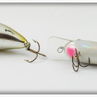 Bomber Chrome Square A & White Shallow Fry Pair