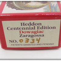 Heddon 1994 Centennial Edition Green Crackleback Zaragossa In Box