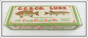 Vintage Creek Chub White And Red Snook Pikie Empty Lure Box 