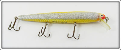 Heddon Yellow W/ Silver Flash Wood Cobra