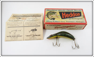 Heddon Bullfrog Tadpolly Spook In Correct Box