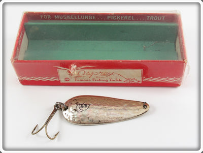 Vintage Lou J Eppinger Nickel Dardevle Spoon Lure In Box 