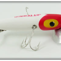 Fred Arbogast Red & White Musky Jitterbug Lure