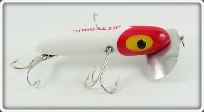 Fred Arbogast Red & White Musky Jitterbug Lure