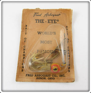 Fred Arbogast Yellow & Red The Eye On Card