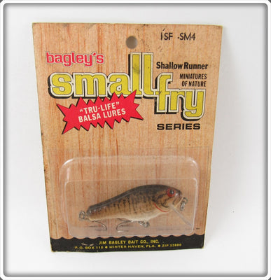 Bagley Tru Life Shallow Runner Small Fry Sealed On Card ISF SM4