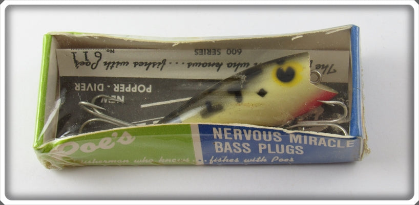 Vintage Poe's Cream Black Coachdog Blurpee Lure No. 611
